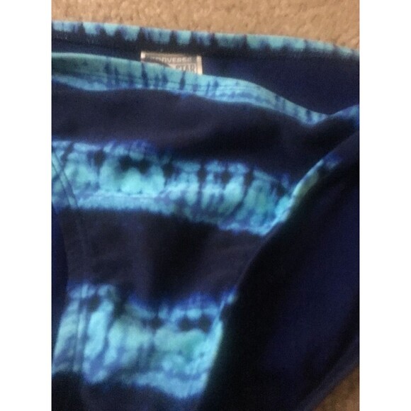 Converse One Star Women's Color Block Swim Bikini Bottom Size S Blue - Picture 2 of 6